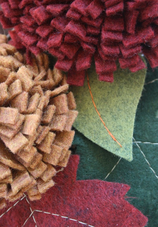 close up fall wreath 