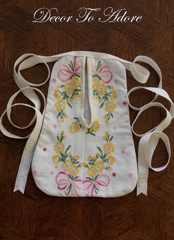 Make A Colonial Pocket and Bum Roll Using Vintage Textiles