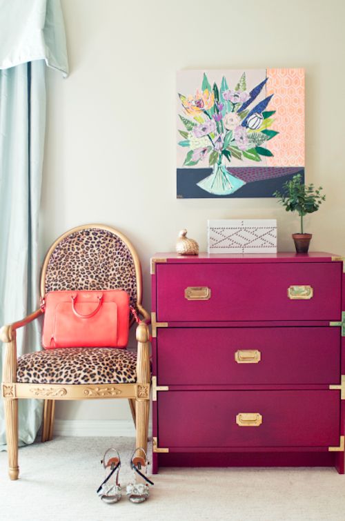 Fuchsia campaign dresser