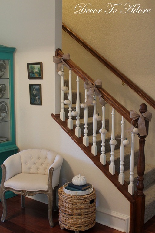 Fall Home Tours 2015 banister