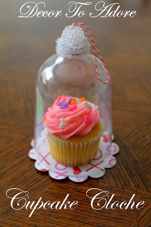 Valentine Cupcake Cloche Decor To Adore