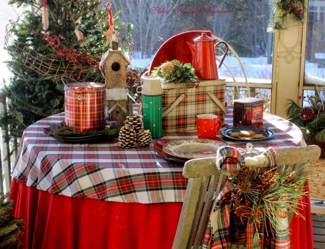 Tablescape by Aiken House and Gardens plaid