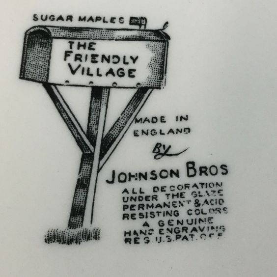 Johnson Brothers Friendly Village stamp