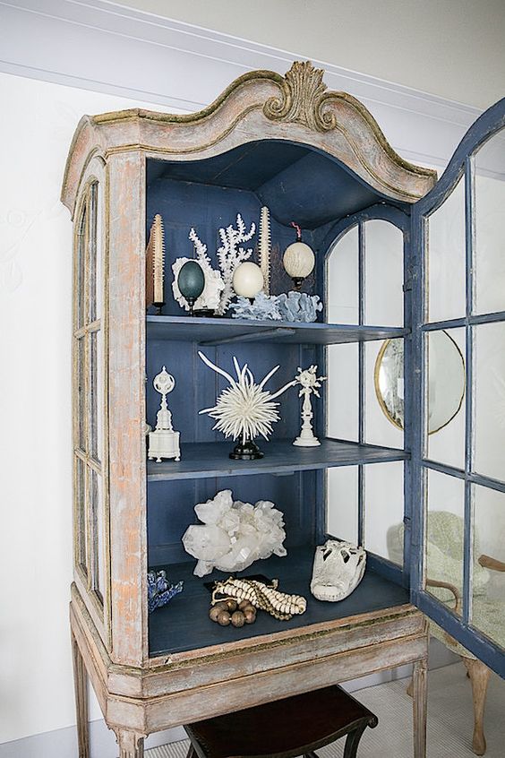 Savvy Southern Style: China Cabinets Art Not Just for Dining Rooms