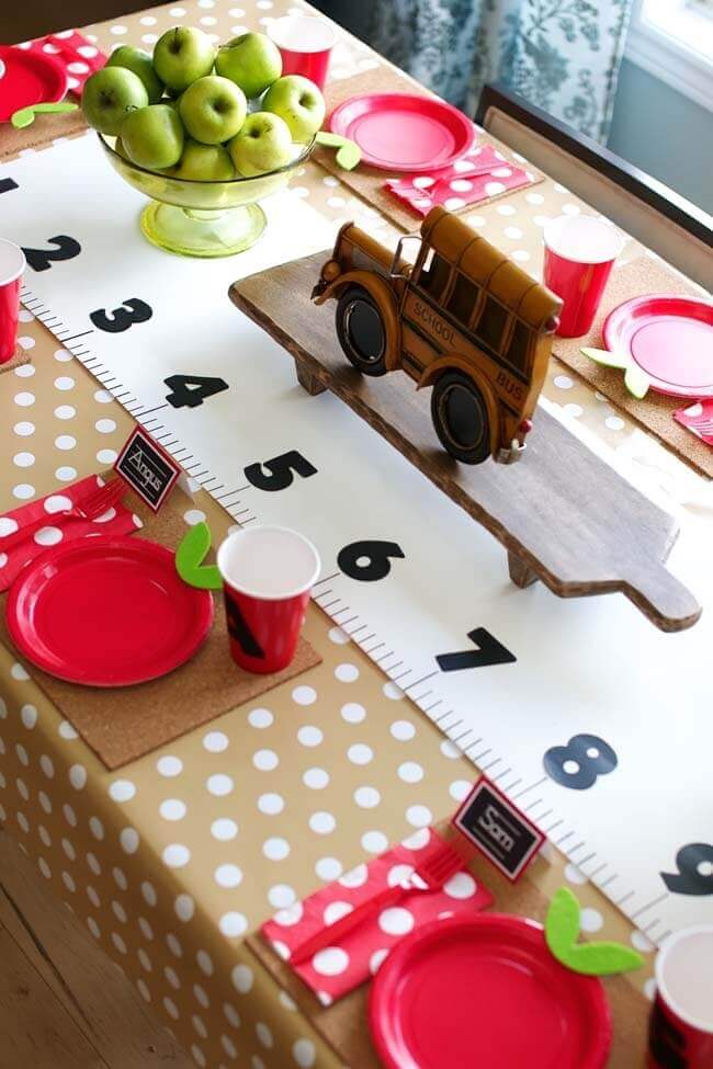 back to school tablescape