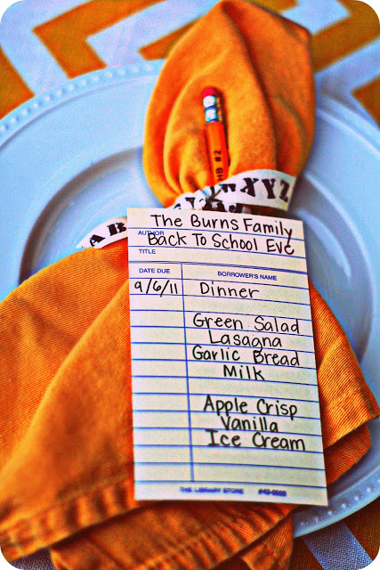 back to school menu cards