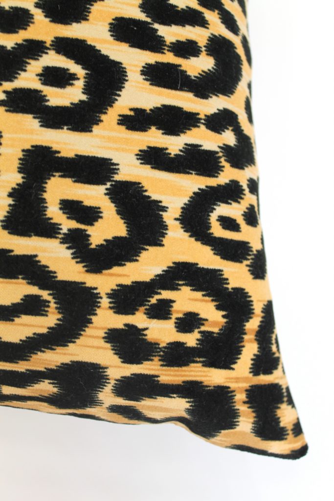 The Iconic Scalamandré Leopardo Pillow and my $5 Knockoff 