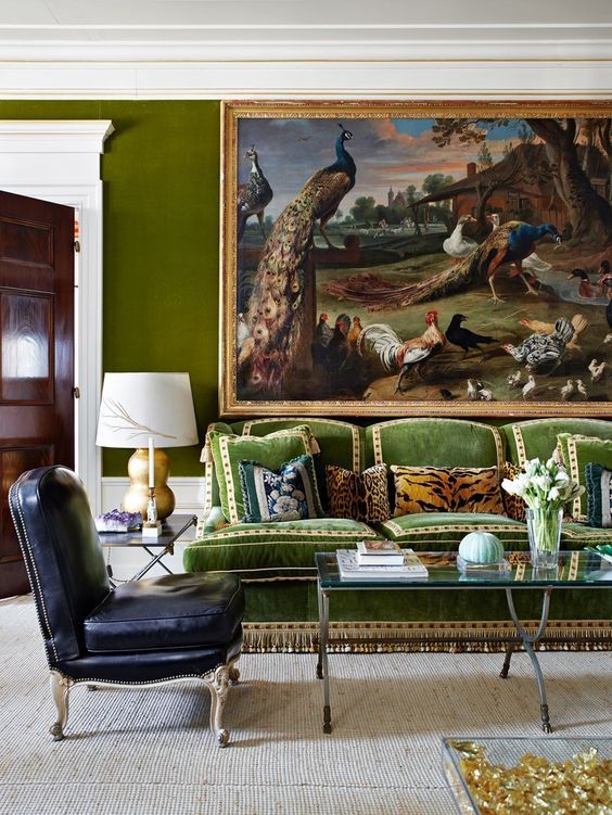 Tory Burch’s apartment with Scalamandré Leopardo Pillow