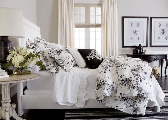 Ava Rose Linen Duvet Cover and Shams - Ethan Allen