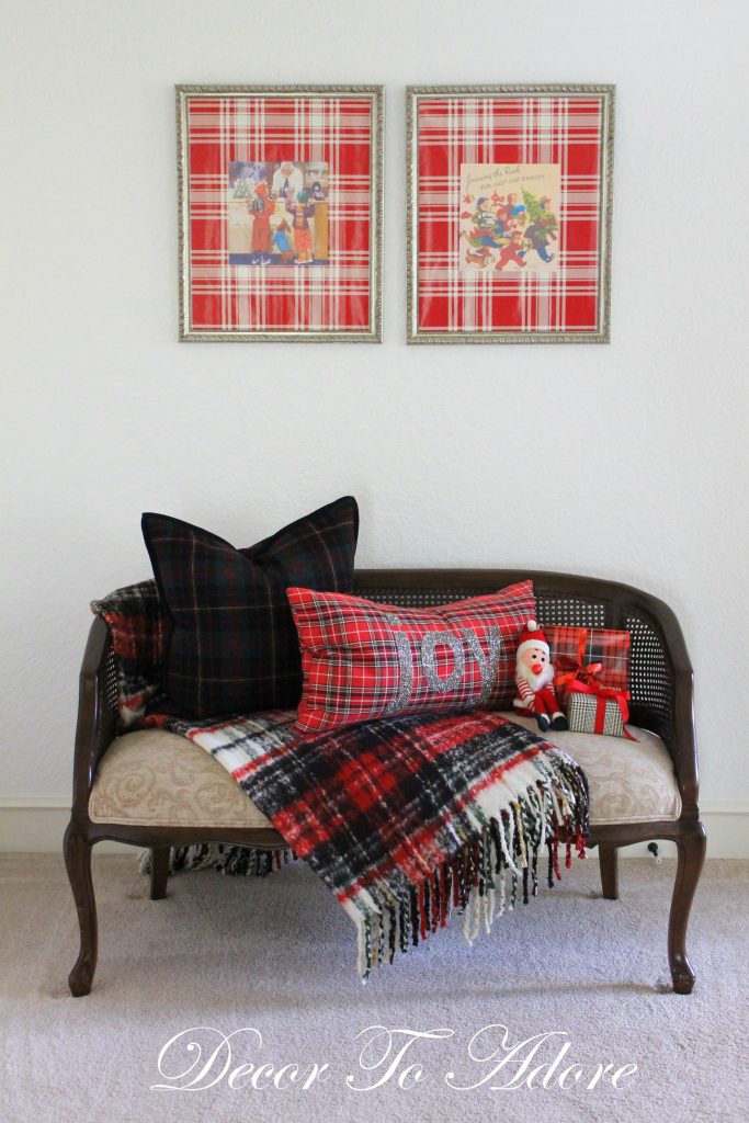 Cozy Christmas settee