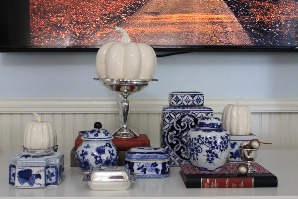 Decor To Adore Fall Home Tour 2017 blue and white china