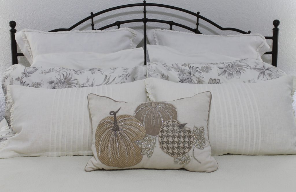 Decor To Adore Home Tour 2017 Bedroom pillow detail