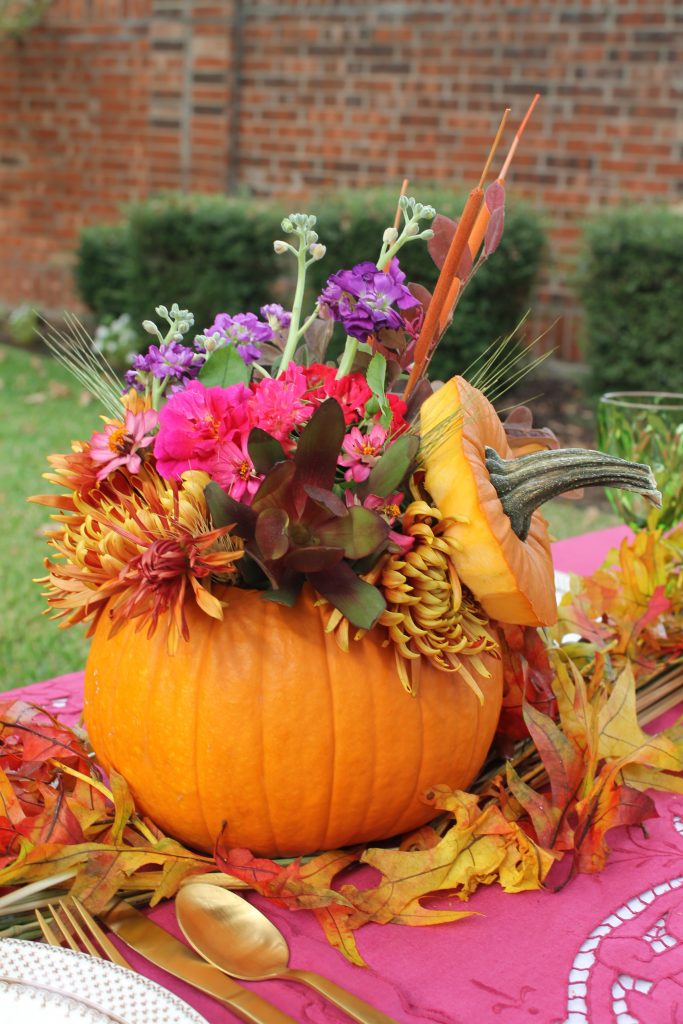 Decor To Adore Storybook Cottage Early Fall Garden pumpkin
