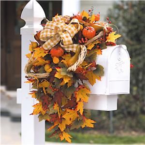 Image result for fall decorated mailboxes