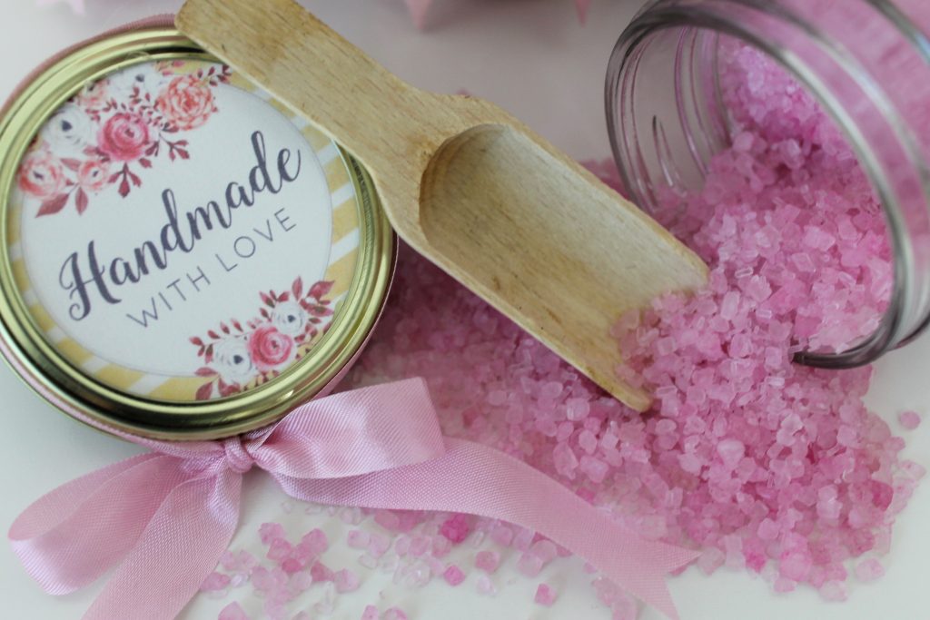 Galentine Gift-Rose bath salts- Decor To Adore