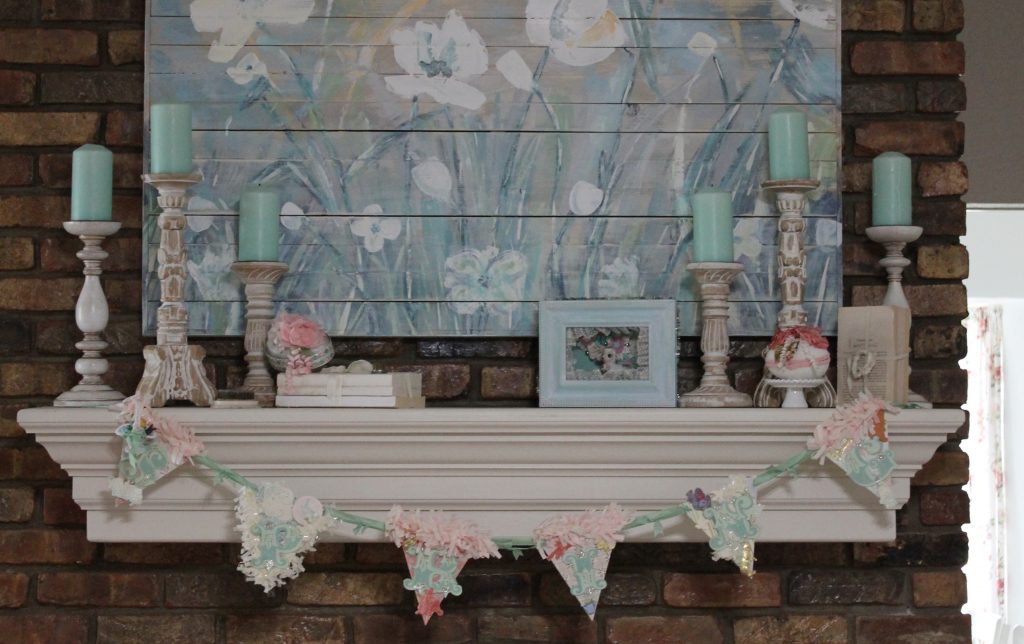 Vintage Easter Tour Decor To Adore mantel