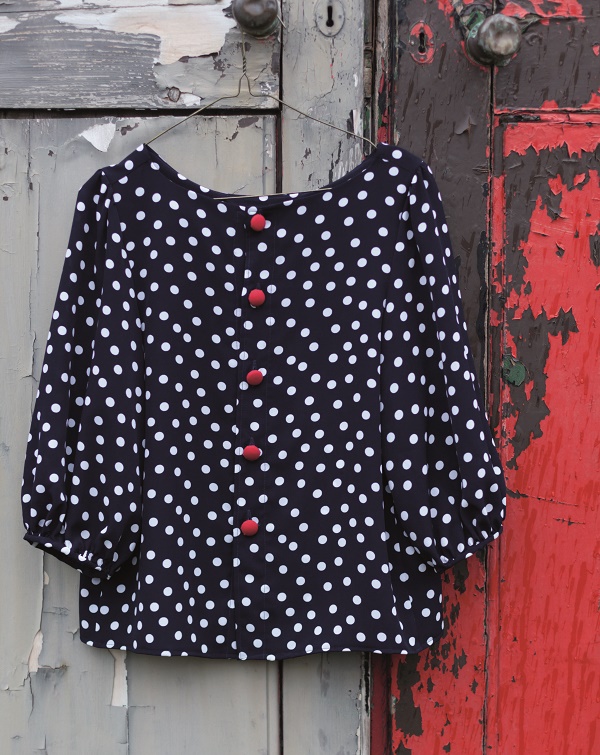 Tilly's Button Back Blouse