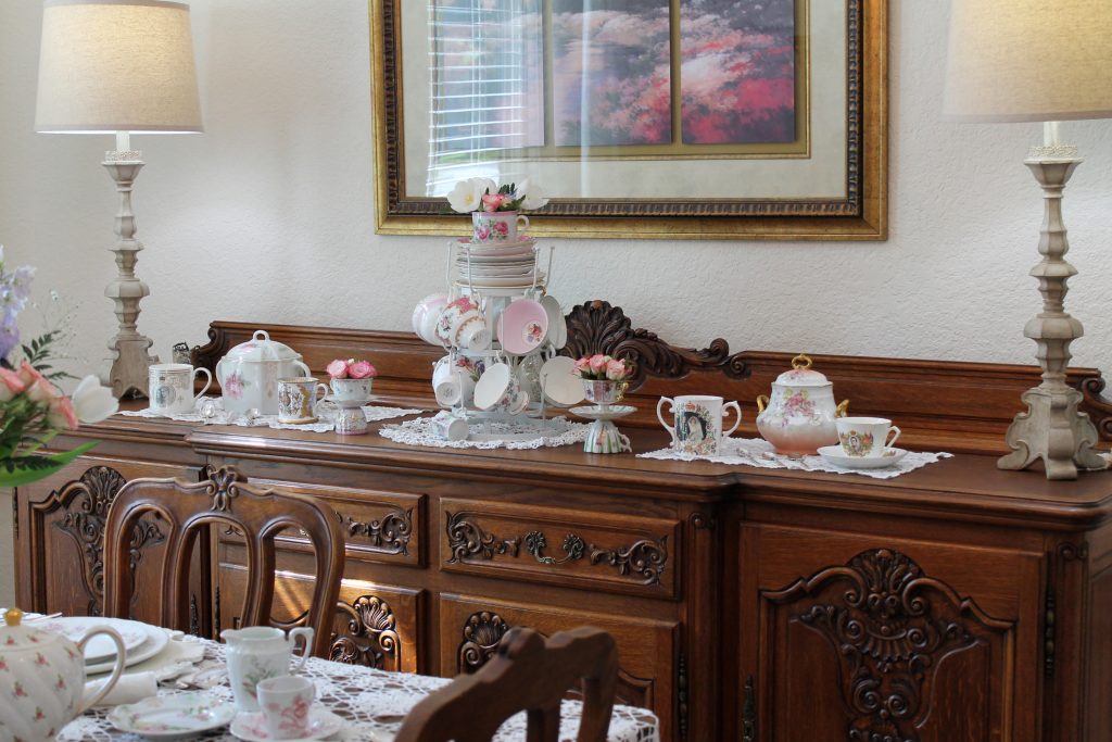 Royal Wedding Tea sideboard